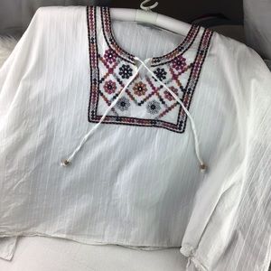 World Market | Boho Peasant Blouse | Size S/M D36